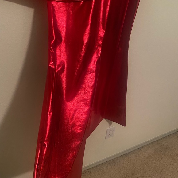 NWT Red metallic top & pant set - Picture 8 of 11